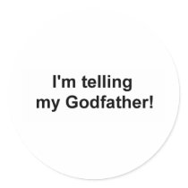 Godfather Round Sticker
