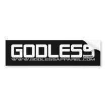 Godless Apparel Bumper Sticker
