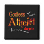 Godless Atheist Refrigerator Magnets