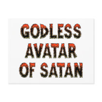 Godless Avatar of Satan Postcards
