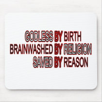 Godless by Birth Mouse Pads