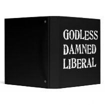 Godless Damned Liberal binders by godless_heathen Godless Damned Liberal binders