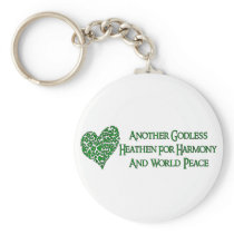 Godless For World Peace Key Chain