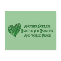 Godless For World Peace Postcards