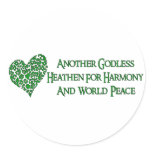 Godless For World Peace Sticker