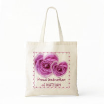 GODMOTHER Bag - PINK Rose Heart with Lace