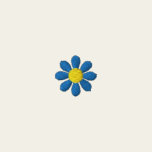 Godmother Blue Flower Embroidered Shirt