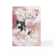 Godmother Nurse's Day cute little baby and cute nu cards by moonlake Godmother Nurse's Day cute little baby and cute nu cards