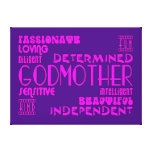 Godmothers Baptims Christening Parties : Qualities Gallery Wrapped Canvas