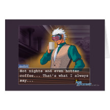 Godot - "Hot Nights" Greeting Card