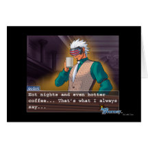 Godot - "Hot Nights" Greeting Card