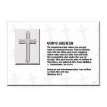 God's answer to temptations posters by 3Gstudios God's answer to temptations posters