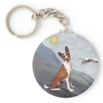 God's Basenji Keychains