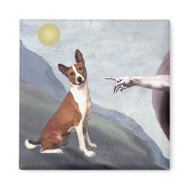 God's Basenji Refrigerator Magnet