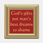 God's blessings are beyond our dreams refrigerator magnets