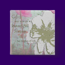 "Gods Garden" Digital Collage buttons