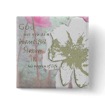 "Gods Garden" Digital Collage buttons