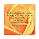 God's Garden Poem - magnet by Horseshoes3 God's Garden Poem - magnet