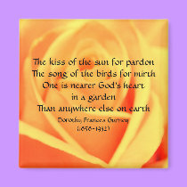 God's Garden Poem - magnet by Horseshoes3 God's Garden Poem - magnet