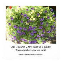 God's Garden (poem) - poster / print