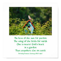 God's Garden (poem) - poster / print