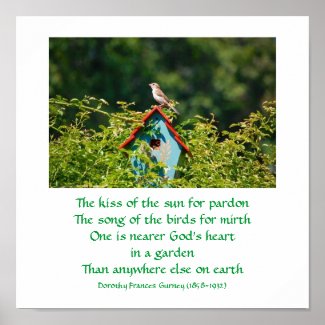 God's Garden (poem) - poster / print print