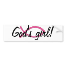 God's girl! Bumper Sticker bumper stickers by Christianphotogirl God's girl! Bumper Sticker bumper stickers