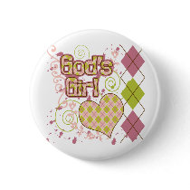God's Girl Button