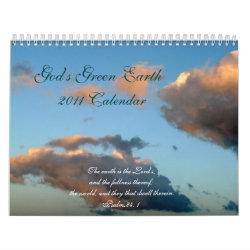 God's Green Earth-Scripture Quotes calendar