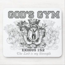 God's Gym Mouse Pads