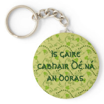 God's Help Is Nearer Than the Door Key Chain