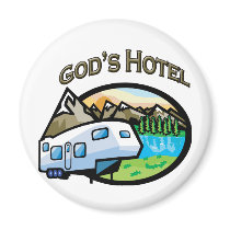 Gods Hotel magnets by thecamperslife Gods Hotel magnets