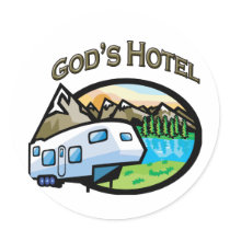 Gods Hotel stickers