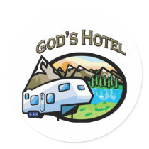 Gods Hotel stickers