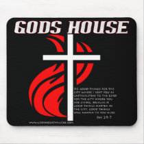 Gods House Alternate Style Mouse Pad mousepads by gods_house Gods House Alternate Style Mouse Pad mousepads