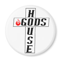 God's House White Magnet by gods_house God's House White Magnet