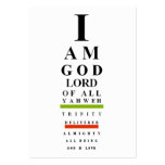 God's I Chart (bookmark) Business Cards