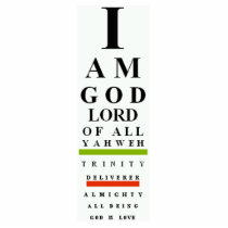 God's I Chart Ornament photo sculptures