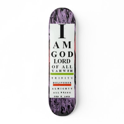God's I Chart Skateboard Decks by courtjester