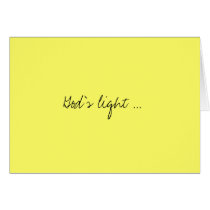 God's light... cards