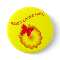 Gods Little Girl buttons by RevMark Gods Little Girl buttons