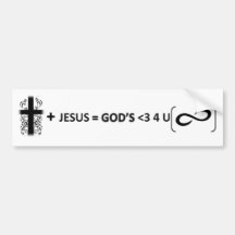 God's Love Bumper Sticker
