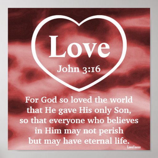 God's Love Gift Poster-customize 