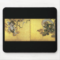 Gods of Wind and Thunder, c. 1600's Japan Mouse Pads