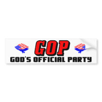 God's Official Party bumper stickers by xuberalles God's Official Party bumper stickers