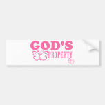 God's Property Butterflies Bumper Sticker