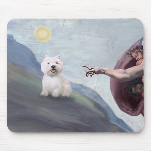 God's Westie (#2) Mousepad