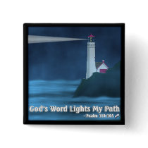 God's Word Lights My Path - Psalm 119:105 - Button by mustardseedimprints God's Word Lights My Path - Psalm 119:105 - Button