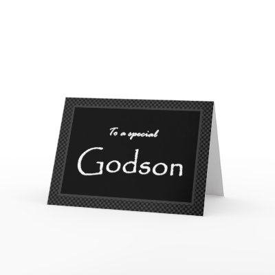 GODSON Ring Bearer  Invitation  Customizable Greeting Card