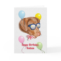Godson's Birthday Card with Labrador Retriever Dog